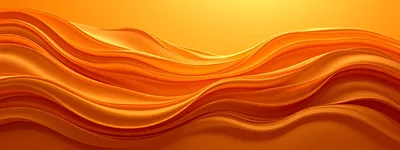 Abstract Orange Fluid Waves Background