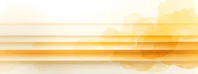 Abstract Yellow Watercolor Wash With Horizontal Geometric Lines