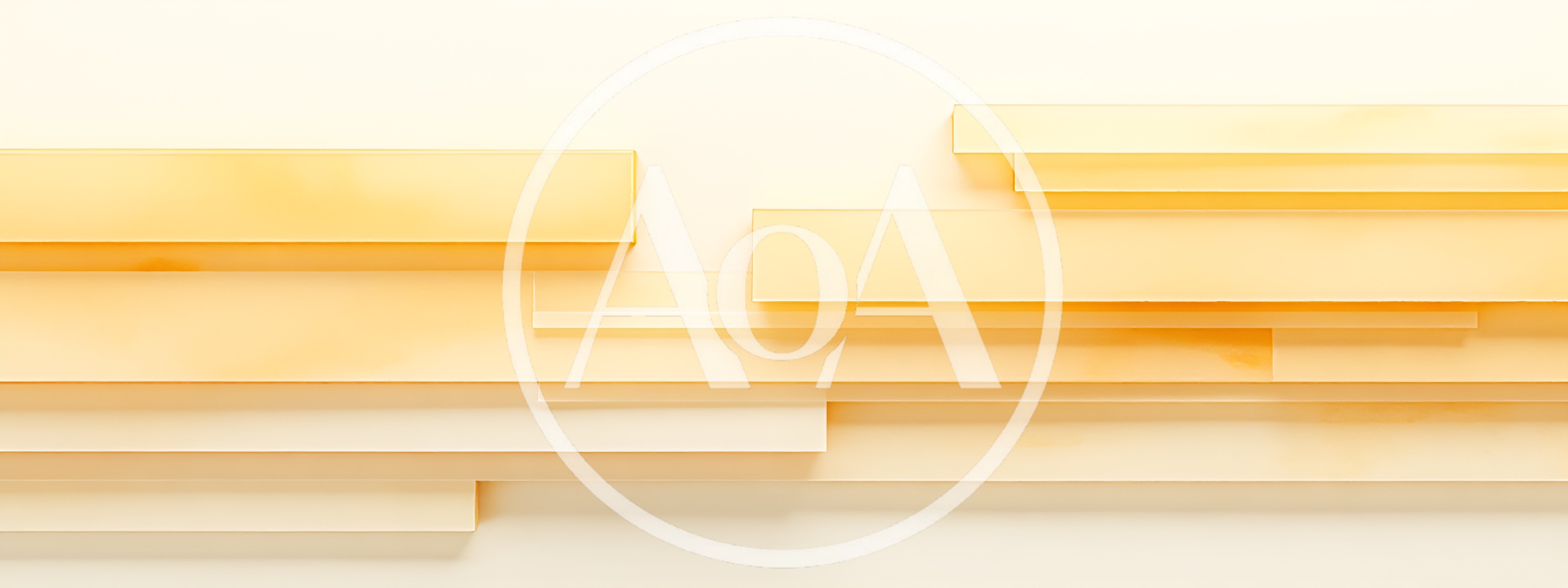 Abstract Background With Layered Yellow Glass Rectangles