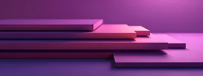 Abstract Purple Geometric Platforms for Product Display