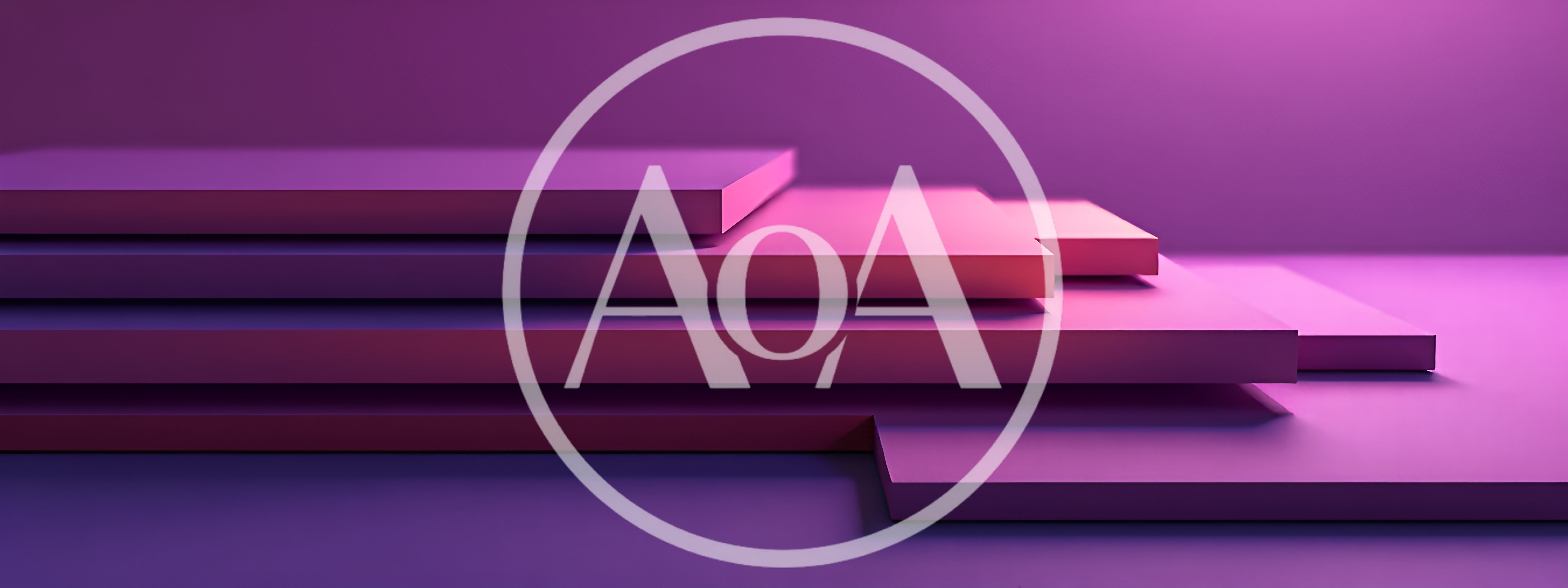 Abstract Purple Geometric Platforms for Product Display
