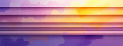 Abstract Horizontal Layers With Gradient Sunset Colors