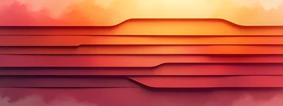 Abstract Background With Layered Red And Orange Shapes