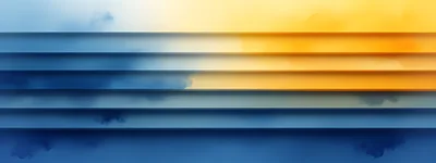 Abstract Horizontal Layers With Blue And Yellow Gradient