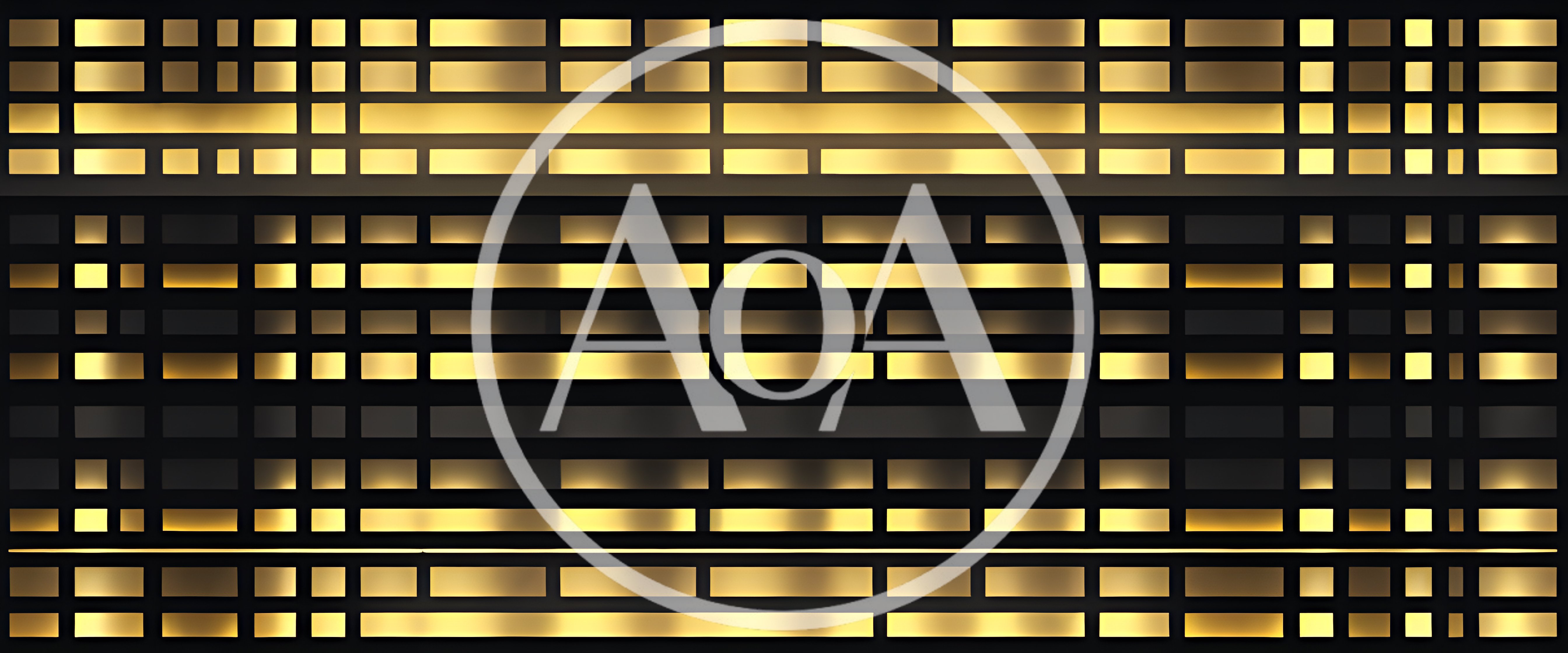 Abstract Golden Rectangular Grid Pattern Background
