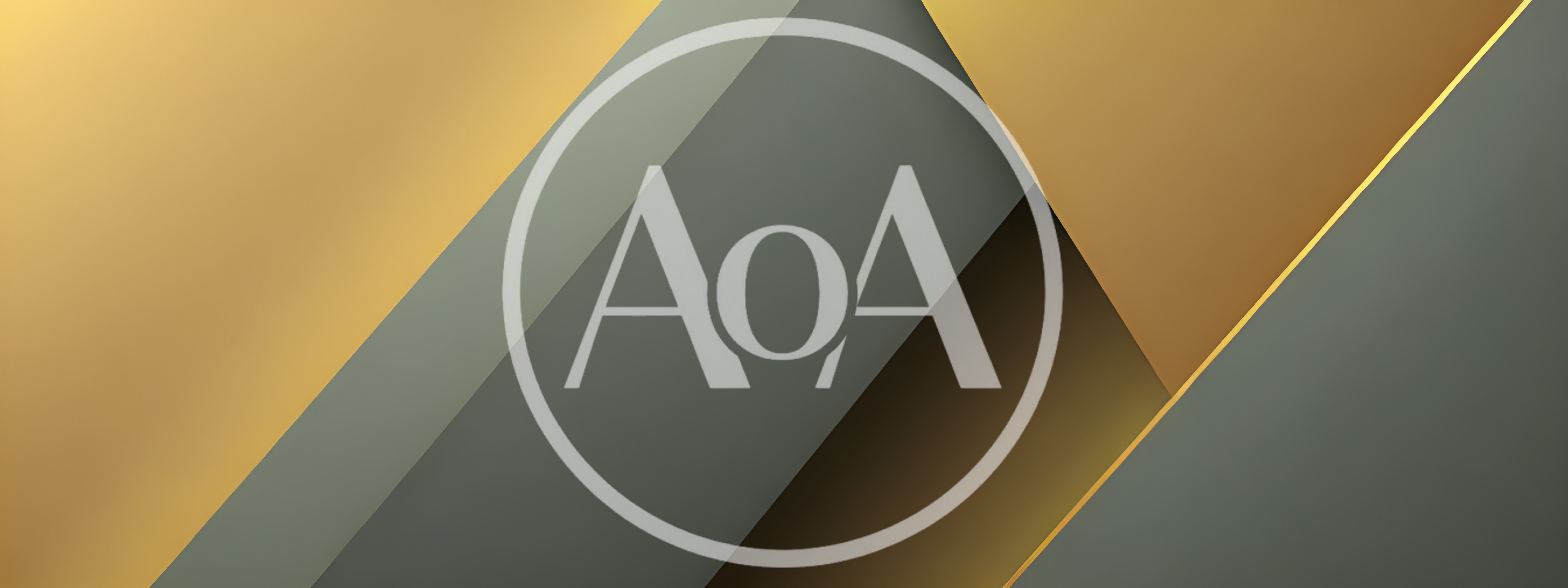 Abstract Geometric Background With Gold And Grey Layers