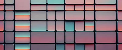 Abstract Geometric Background With Glowing Rectangular Tiles