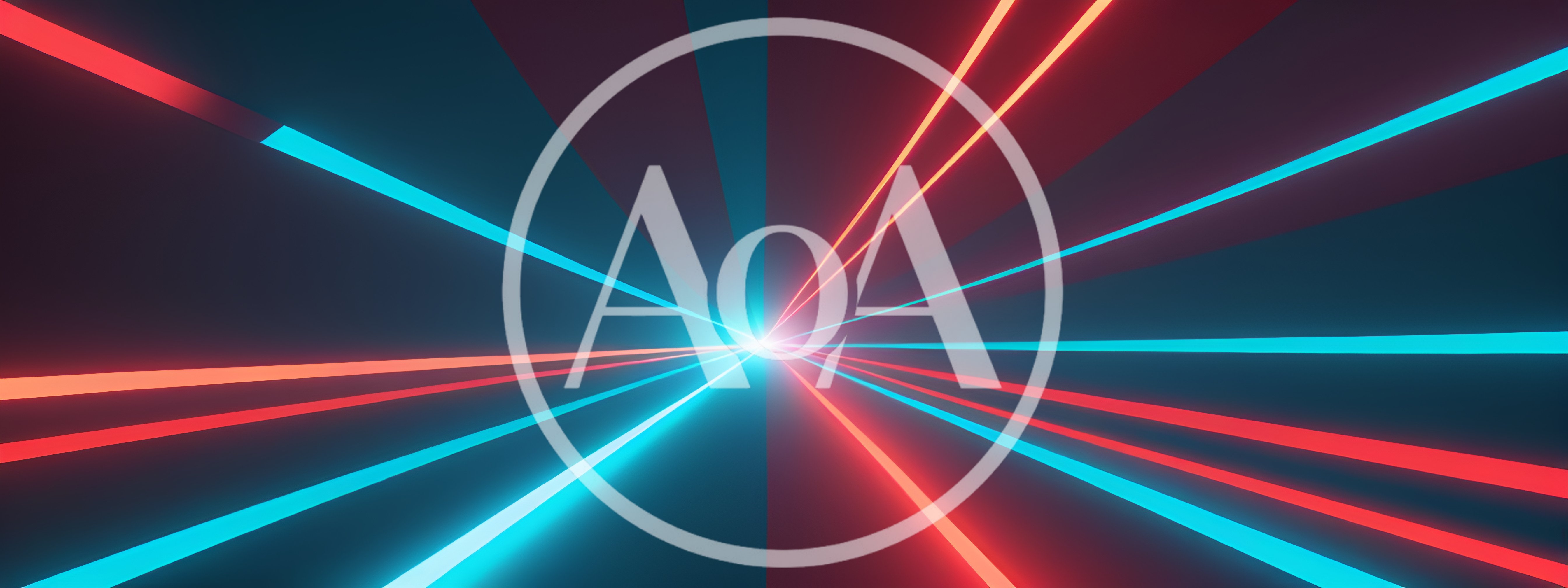 Abstract Neon Light Streaks In Dark Space