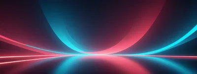 Abstract Neon Light Curves Background