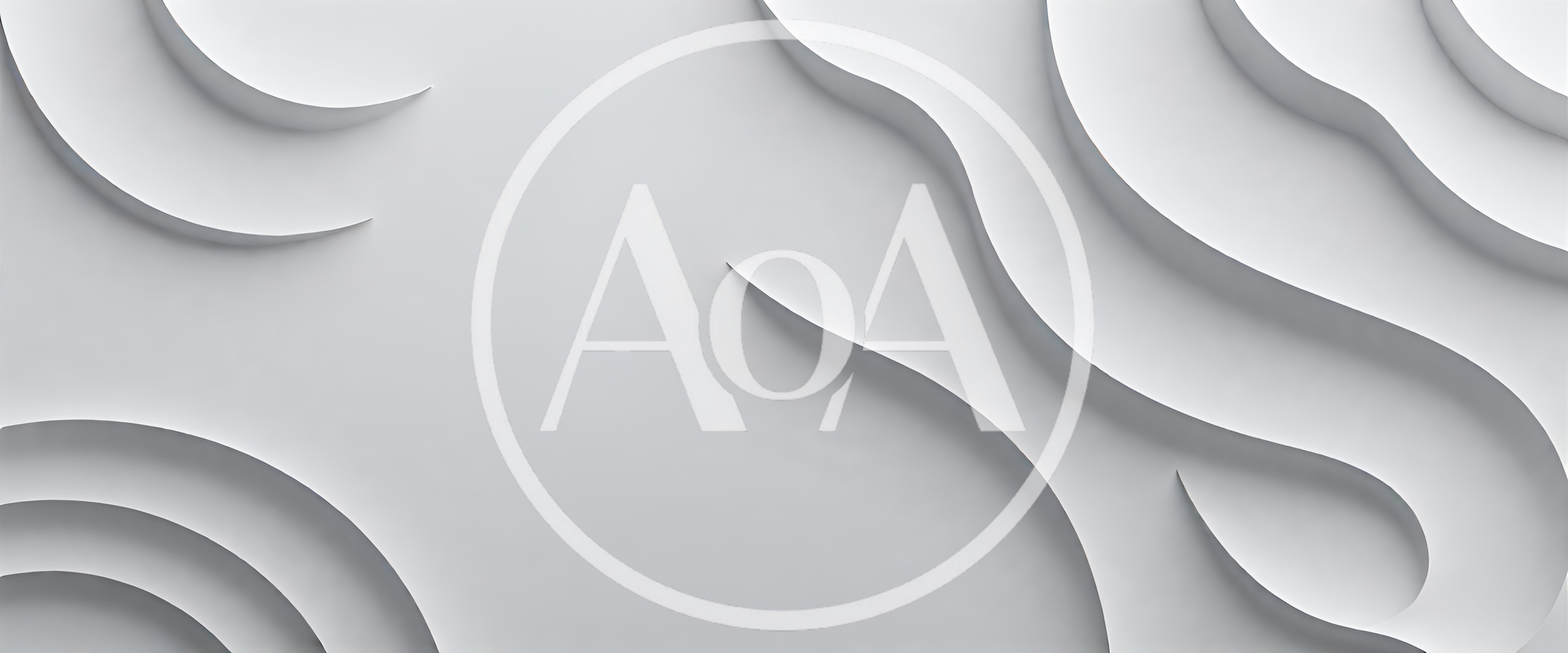 Abstract White Paper Layers With Curved Shadows