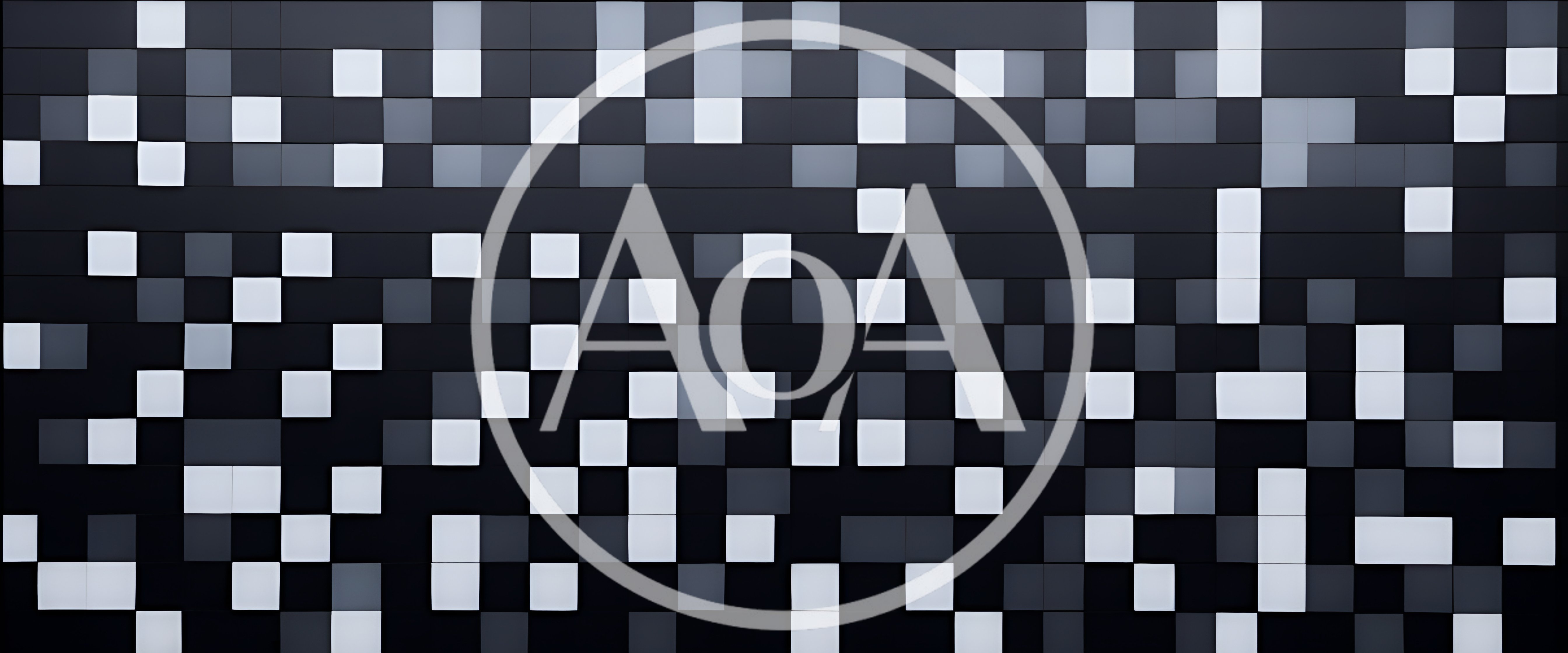 Abstract Wall With Geometric Square Tiles