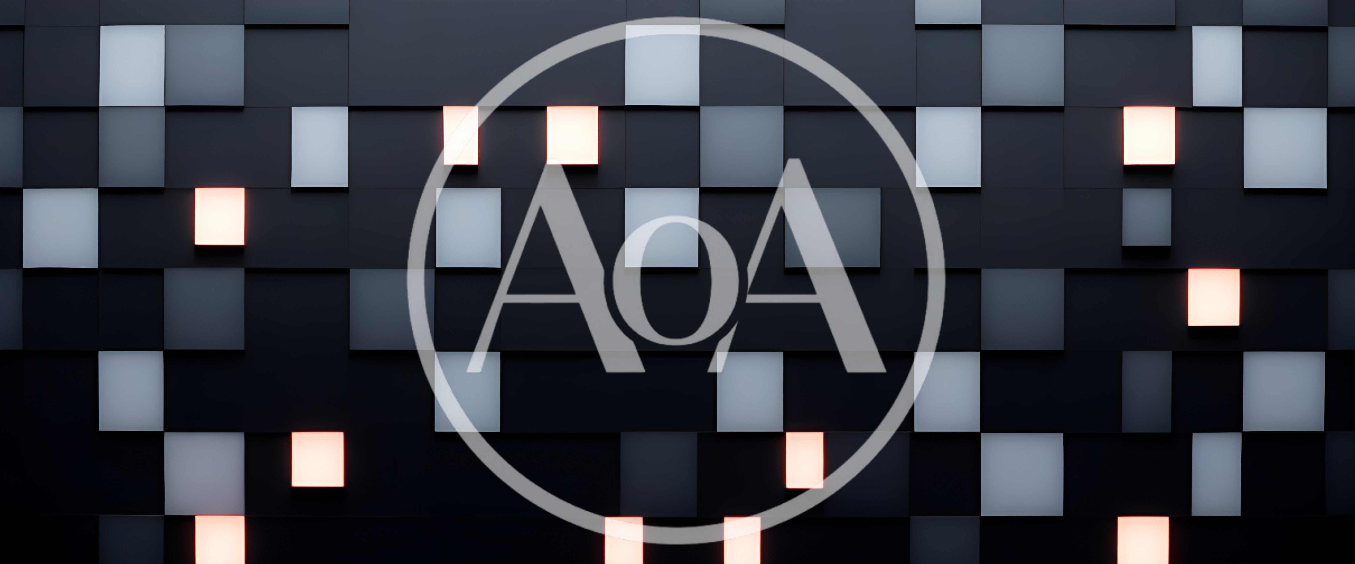 Abstract Background Of Glowing And Dark Geometric Cubes