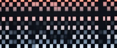Abstract Grid Of Glowing Rectangular Light Panels