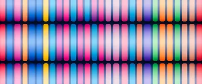 Abstract Background Of Glowing Vertical Colorful Rounded Bars