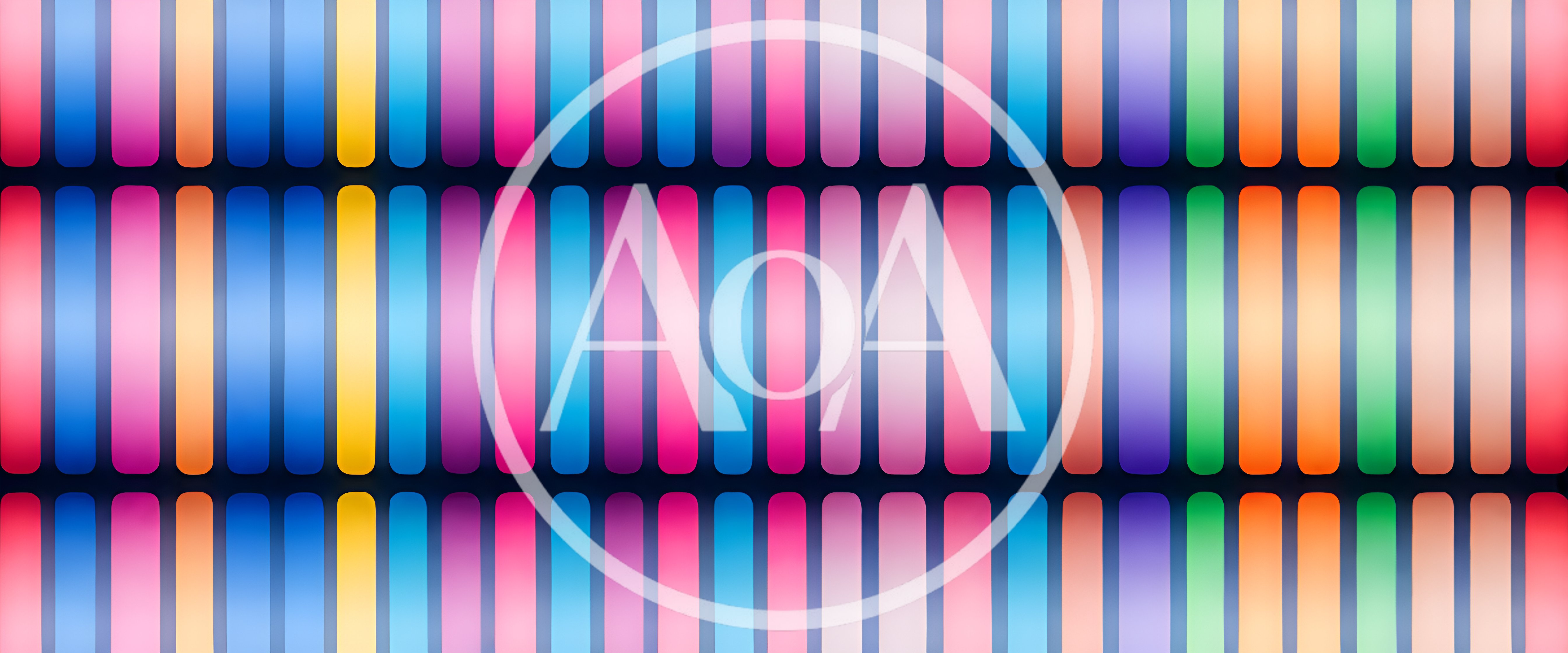 Abstract Background Of Glowing Vertical Colorful Rounded Bars