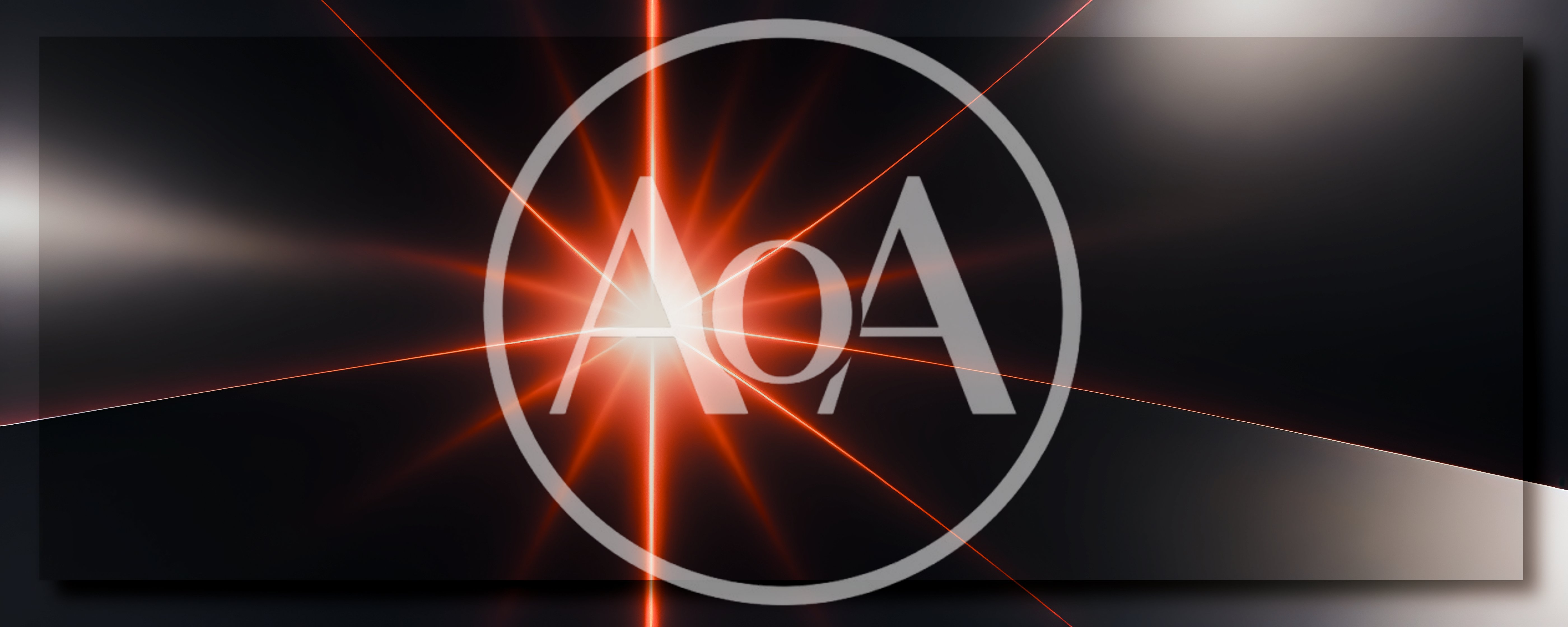 Abstract Red Starburst Light Effect On Dark Background
