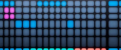Illuminated Grid Interface Of A Digital Music Controller