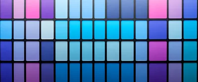 Abstract Grid Of Colorful Rectangular Light Panels
