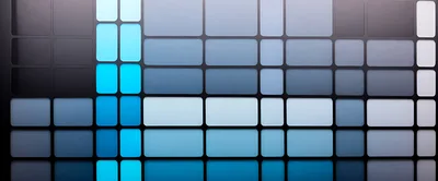 Abstract Grid Pattern With Glowing Blue Rectangular Tiles