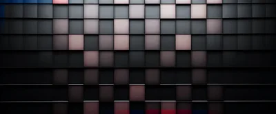 Abstract Background Of Glowing Geometric Cubes