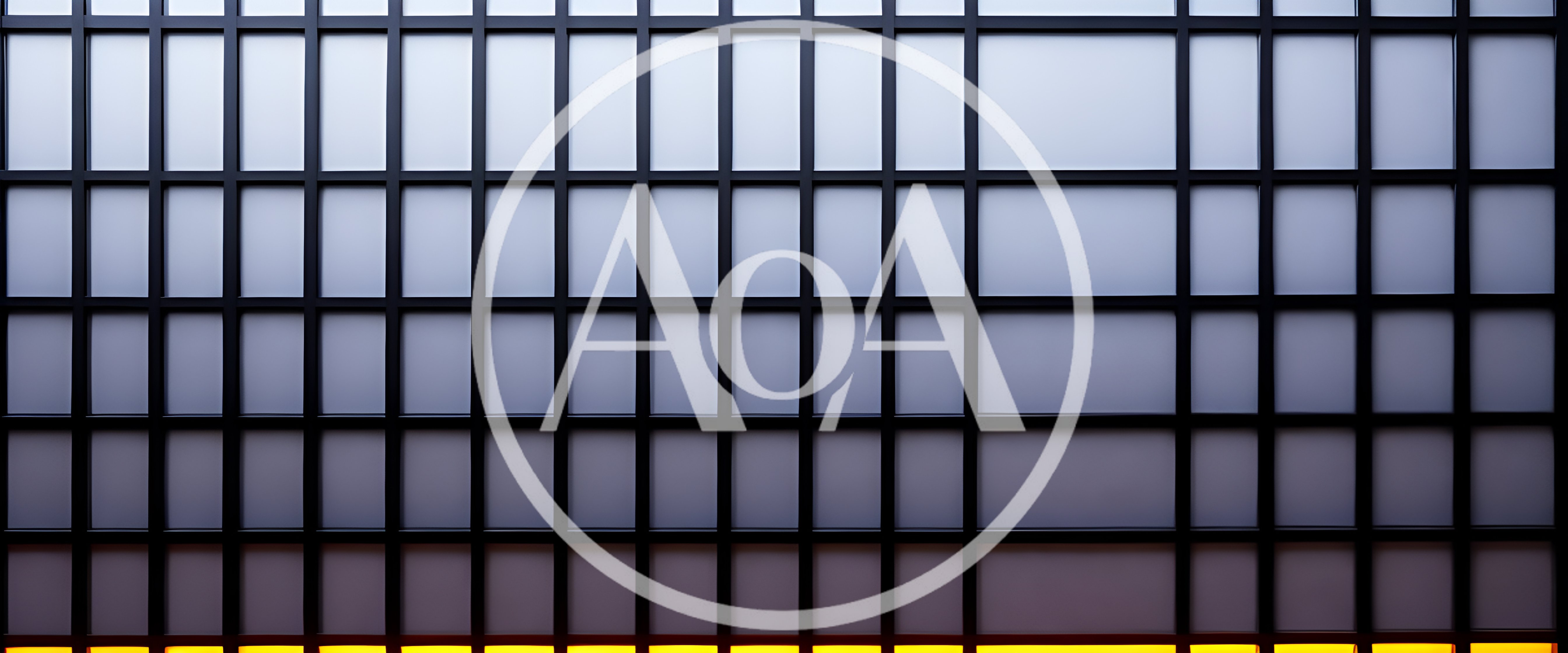 Modern Grid Pattern Wall With Backlit Frosted Glass Panels