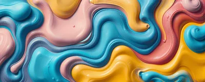 Abstract Swirling Liquid Paint Texture Background