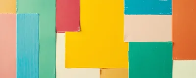 Abstract Geometric Background With Colorful Rectangular Panels
