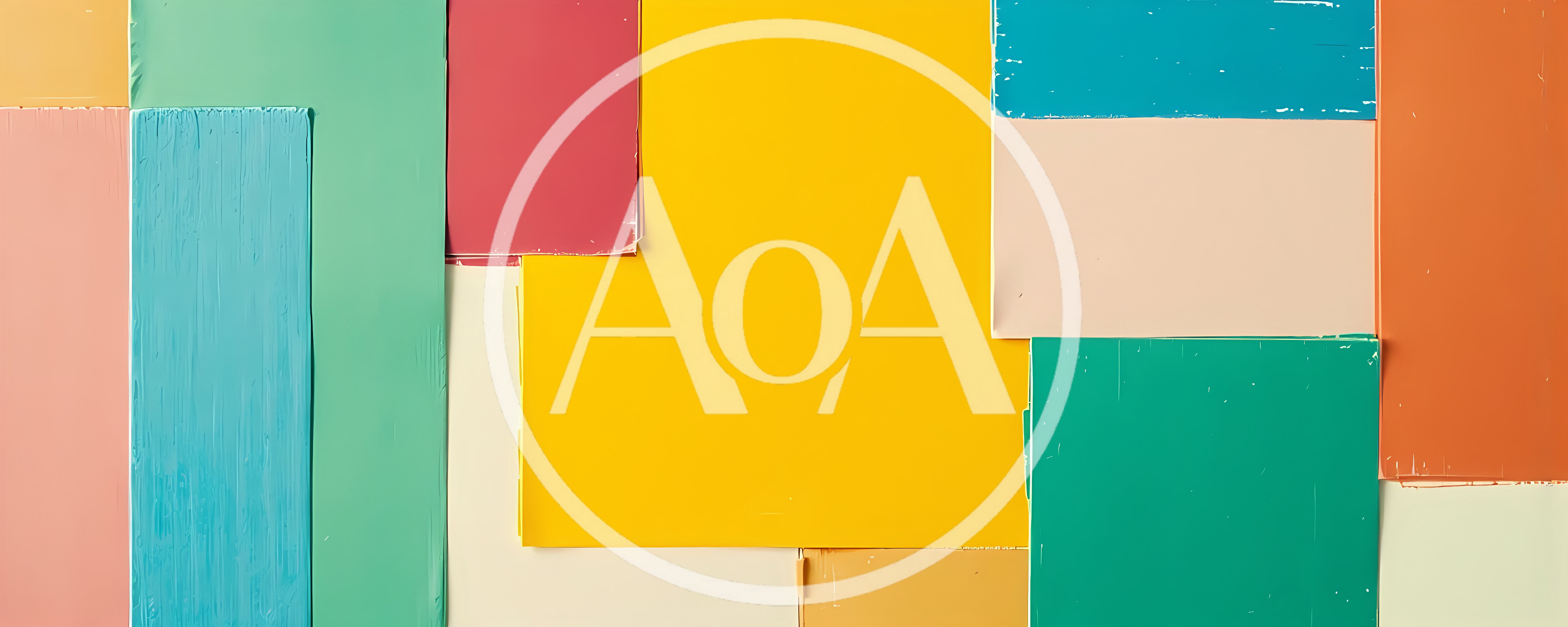Abstract Geometric Background With Colorful Rectangular Panels
