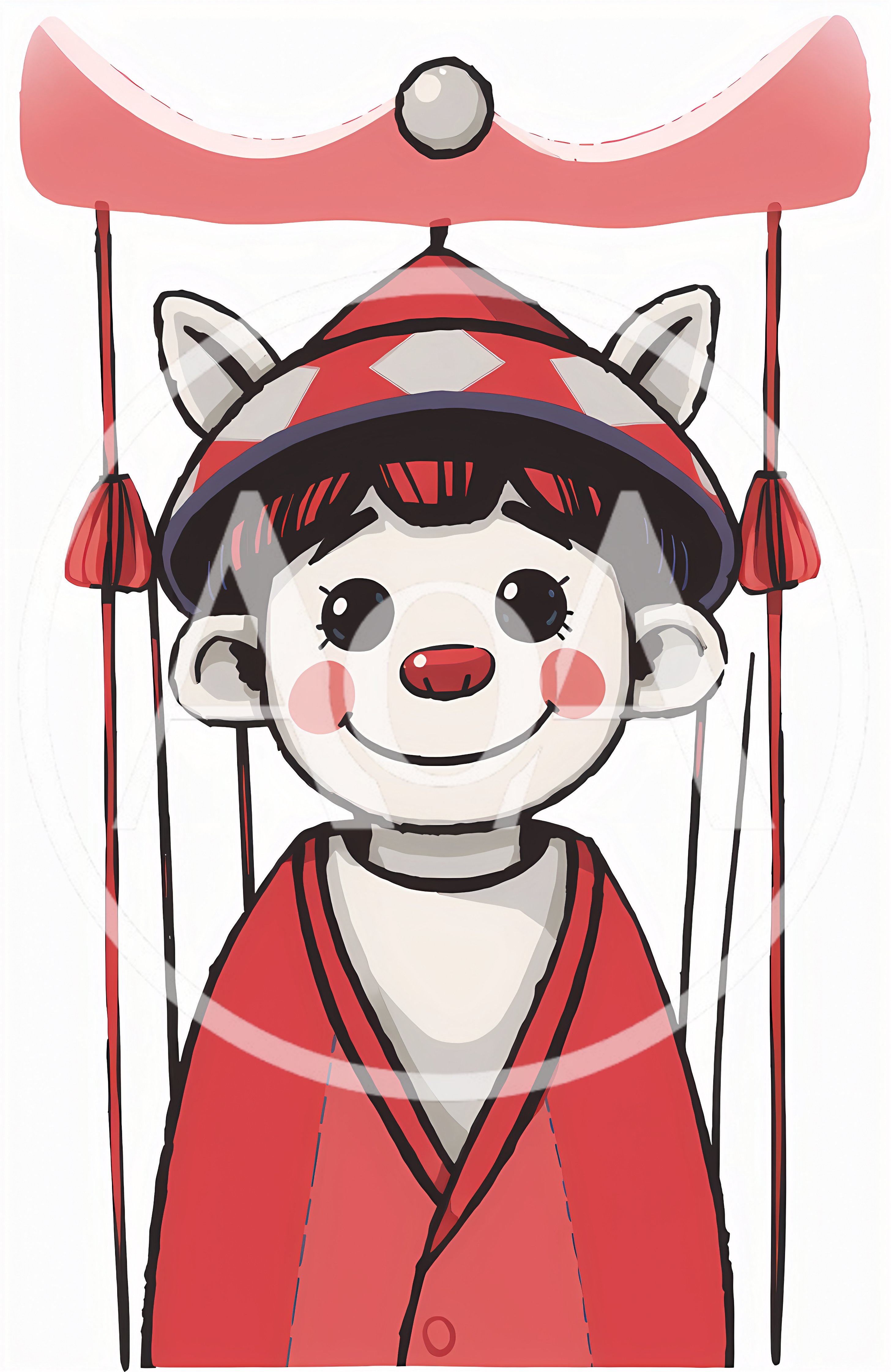 Traditional Chinese Marionette Puppet Illustration