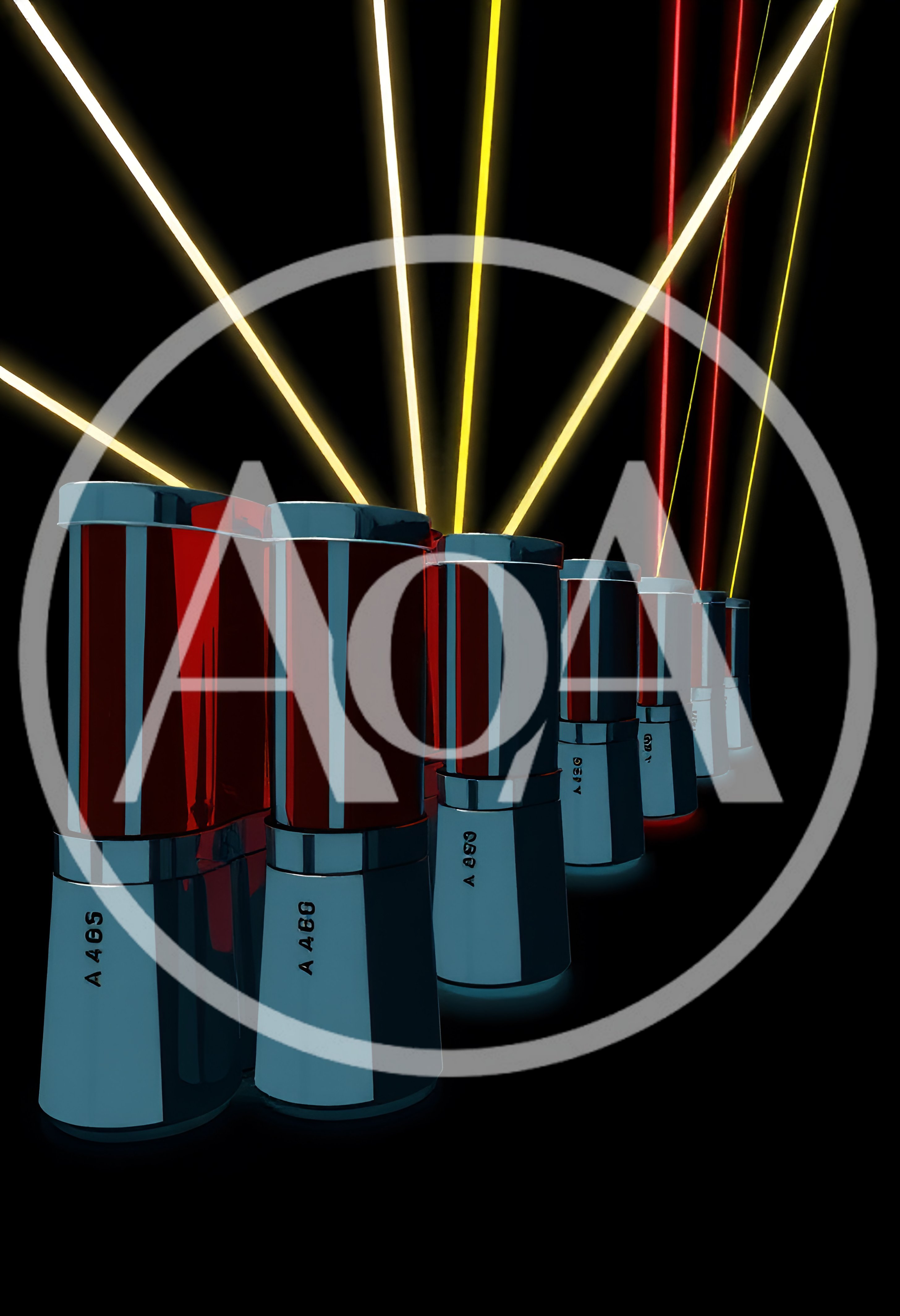 Futuristic Cylindrical Devices Emitting Laser Beams