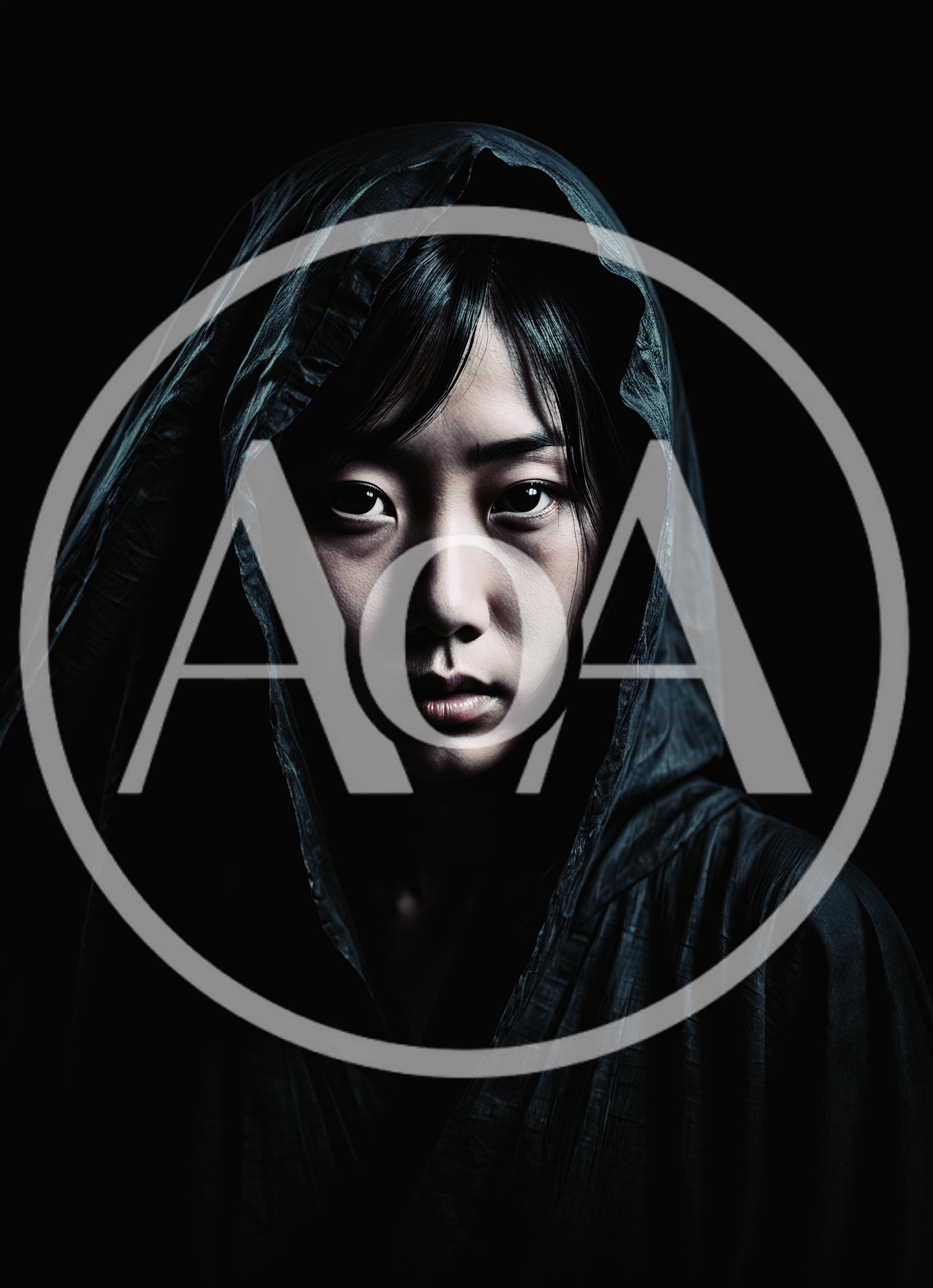 Portrait Of A Mysterious Young Woman In A Hood