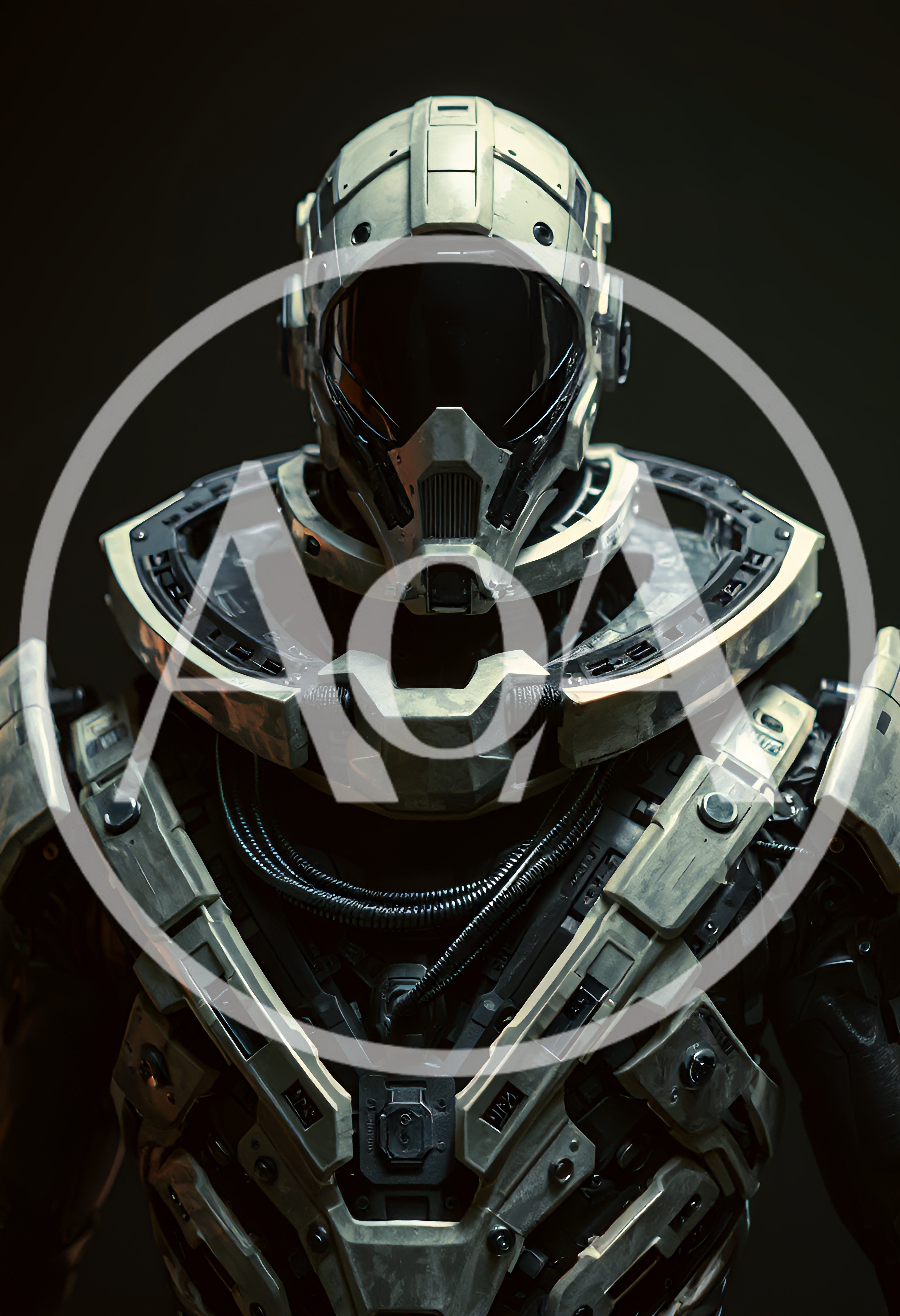 Futuristic Sci-Fi Soldier In Tactical Combat Armor