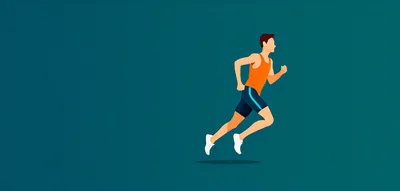 Digital Illustration Of A Man Running