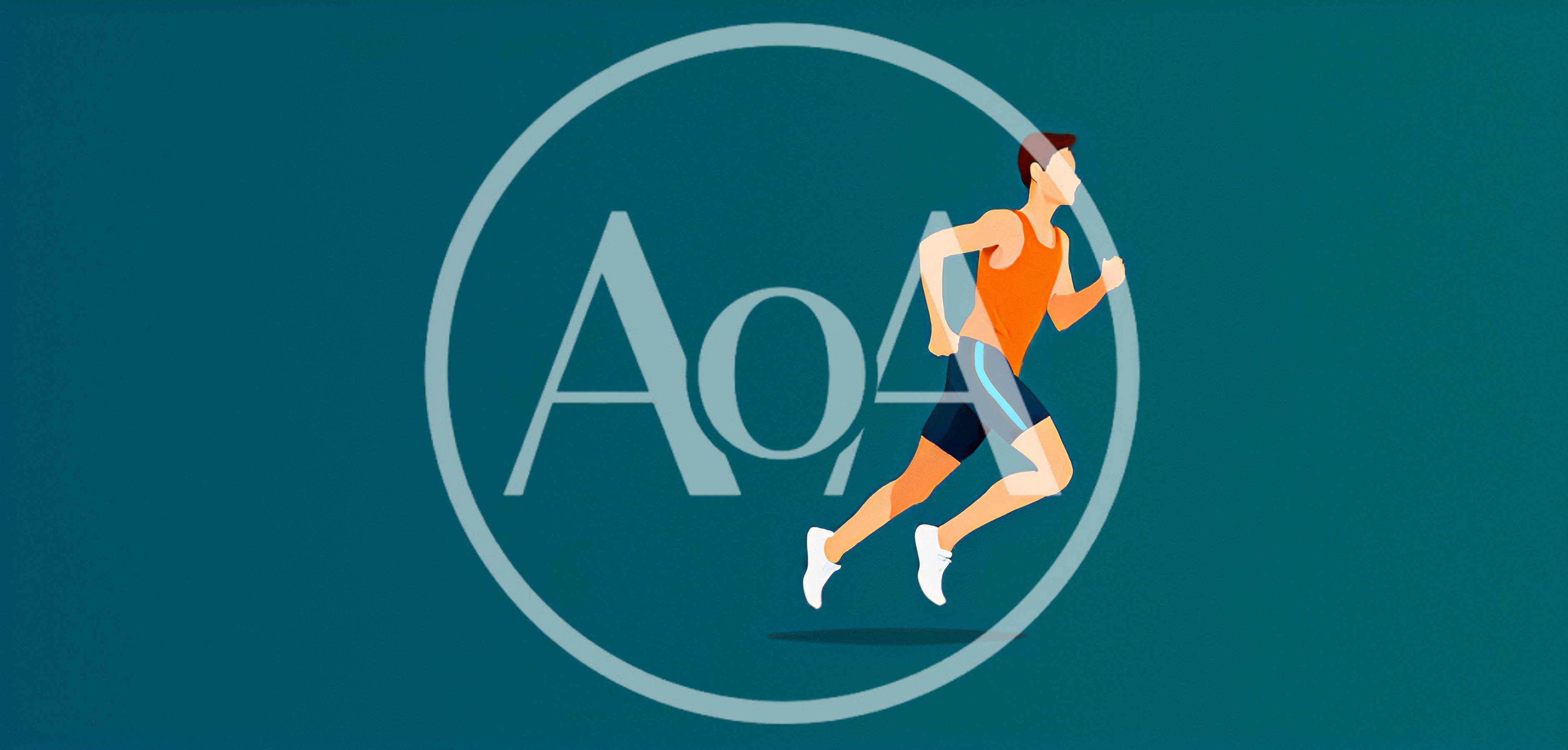 Digital Illustration Of A Man Running