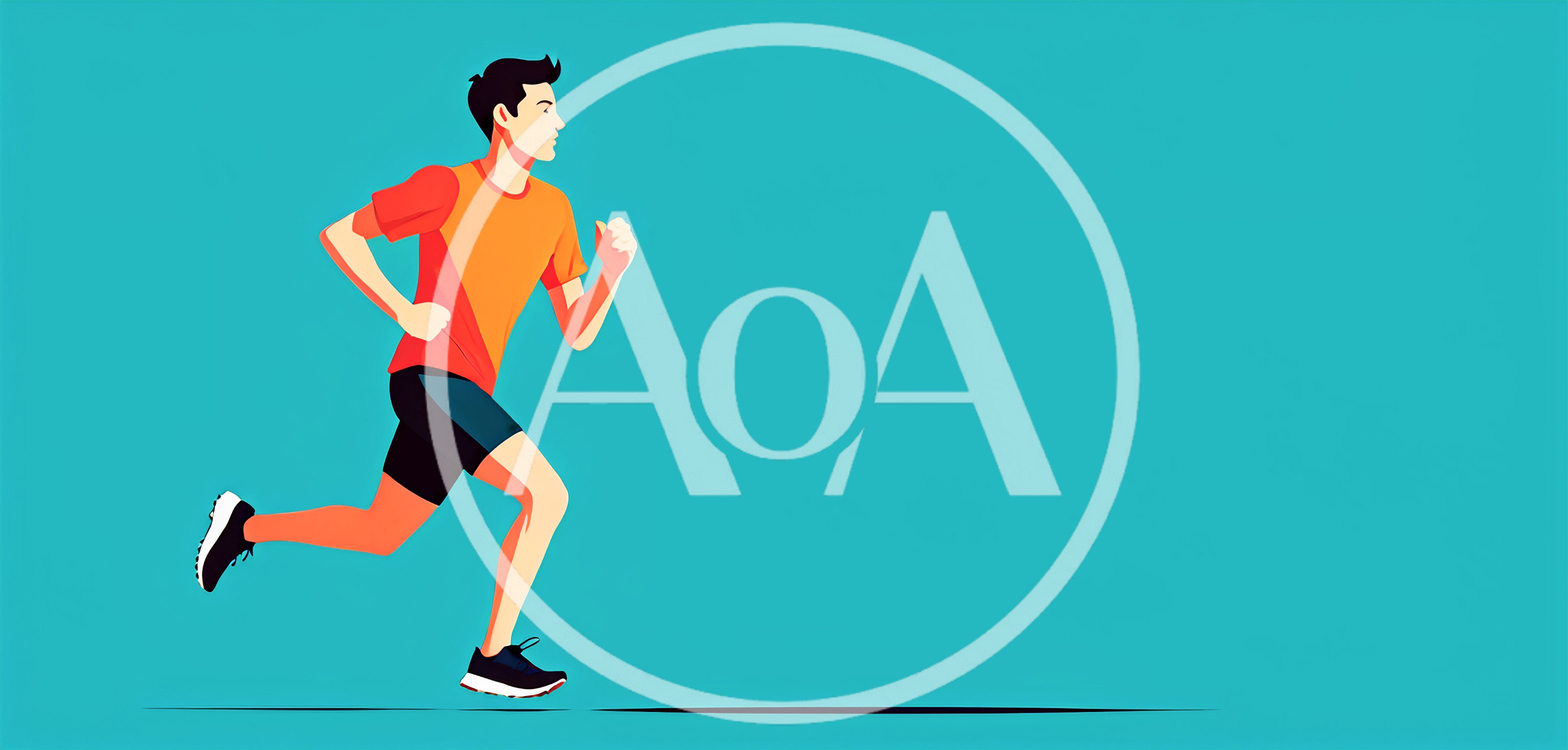 Young Man Running In Sportswear Illustration