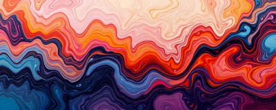 Abstract Fluid Marble Texture With Vibrant Swirling Colors