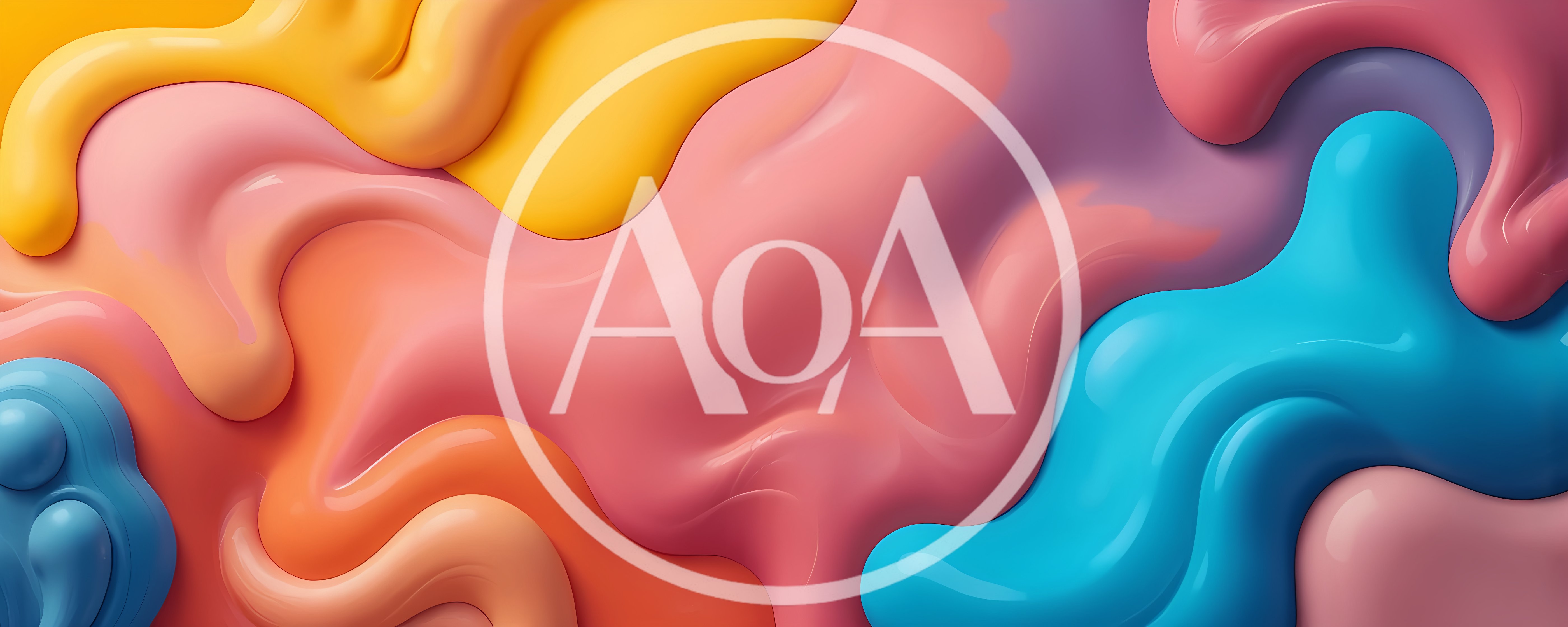 Abstract Liquid Paint Swirls In Vibrant Pastel Colors