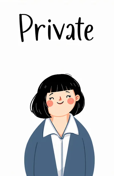 Cute Cartoon Illustration Of A Professional Businesswoman