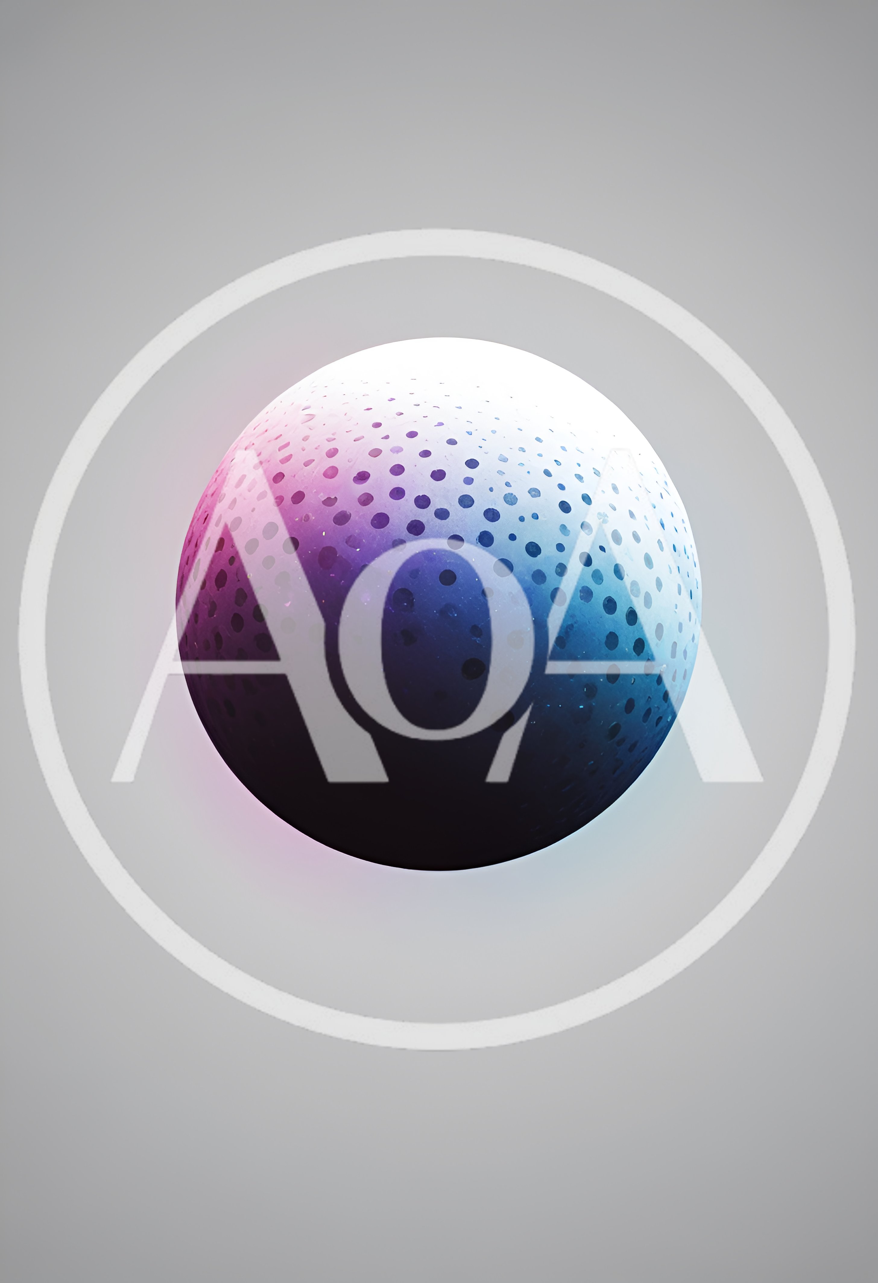 Abstract Gradient Sphere With Dotted Texture