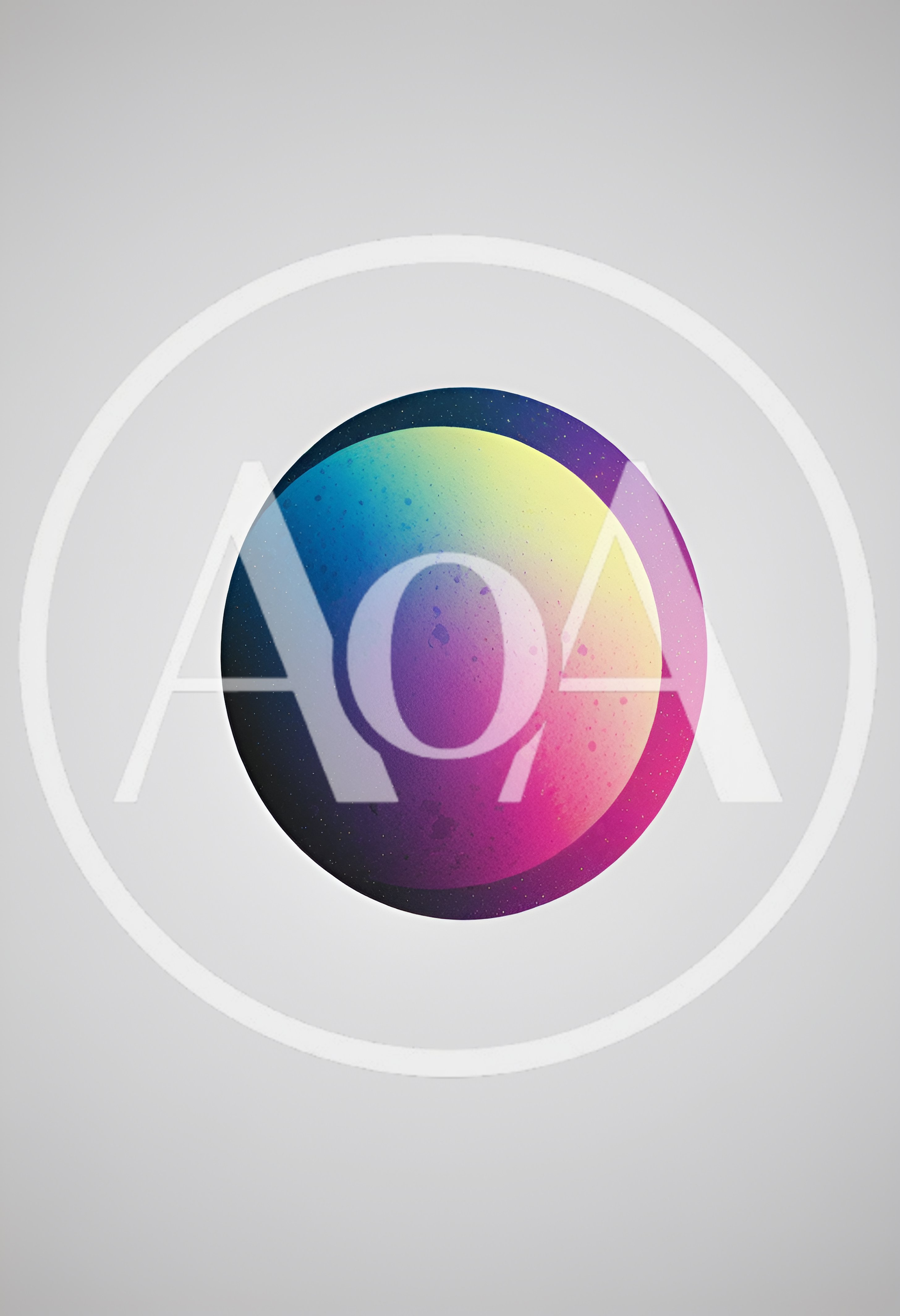 Abstract Gradient Sphere With Celestial Texture