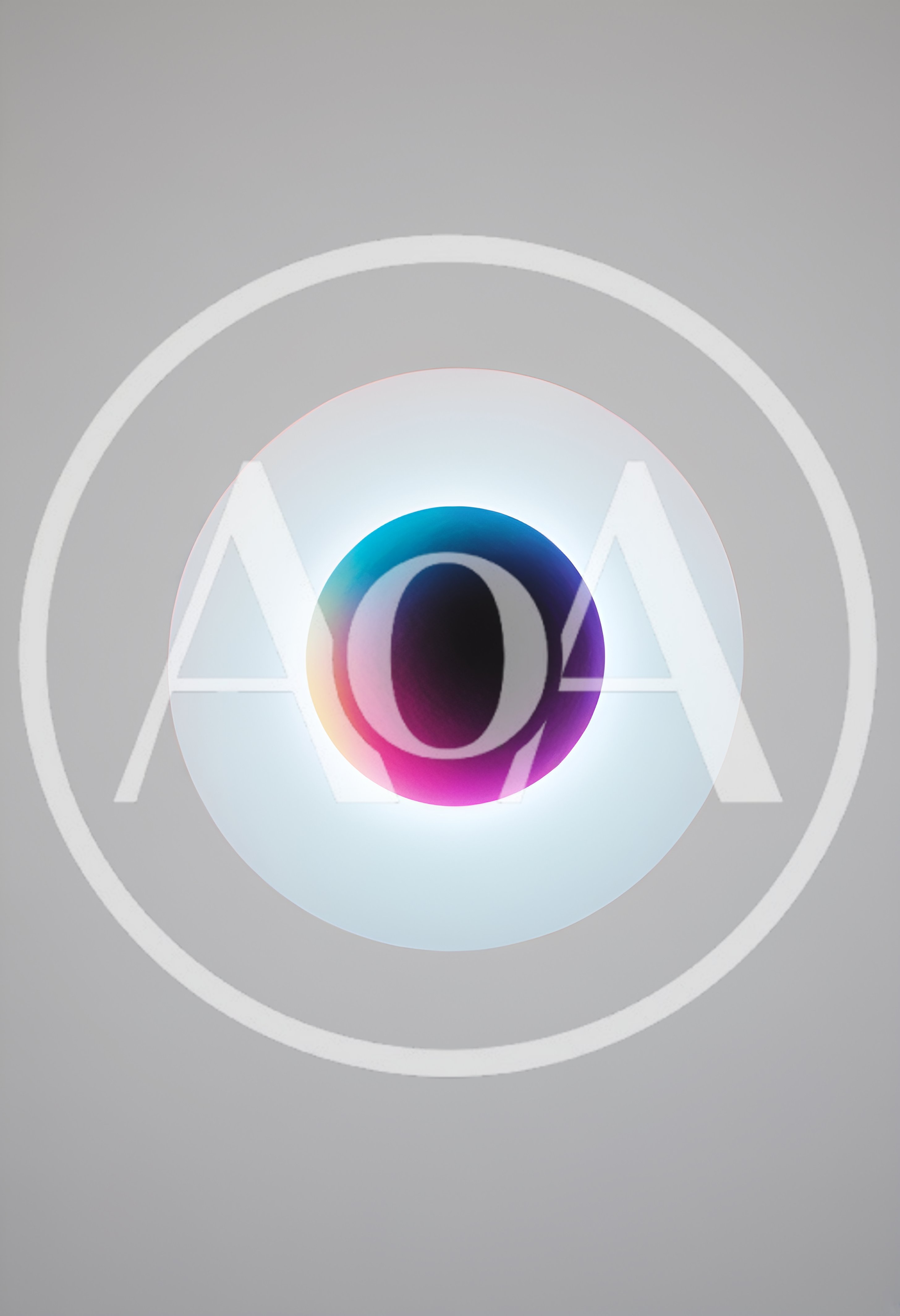 Abstract Gradient Sphere With Glowing Halo Light