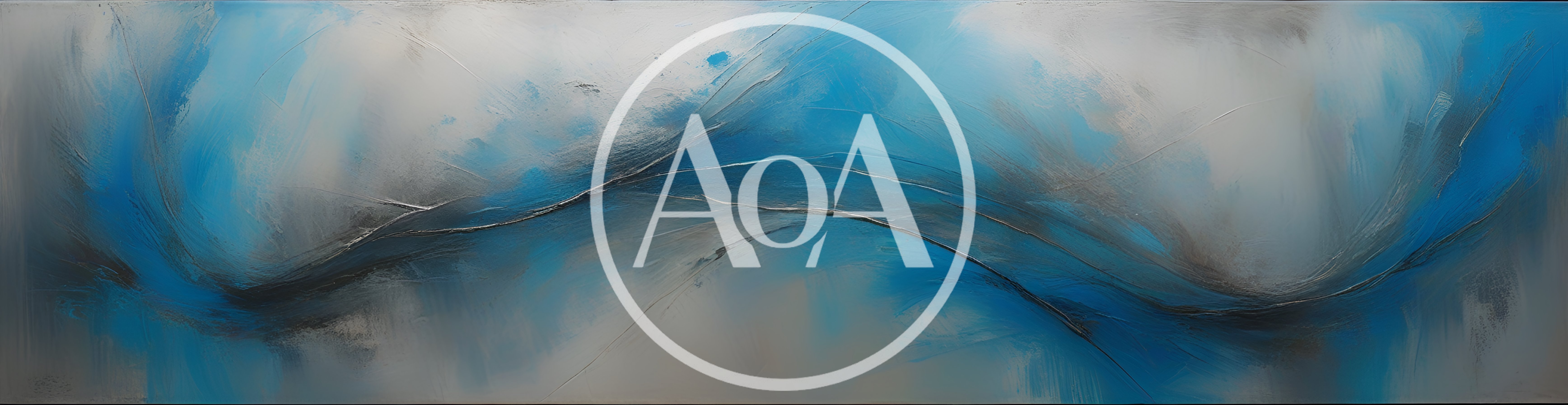 Abstract Blue And Grey Oil Painting Background