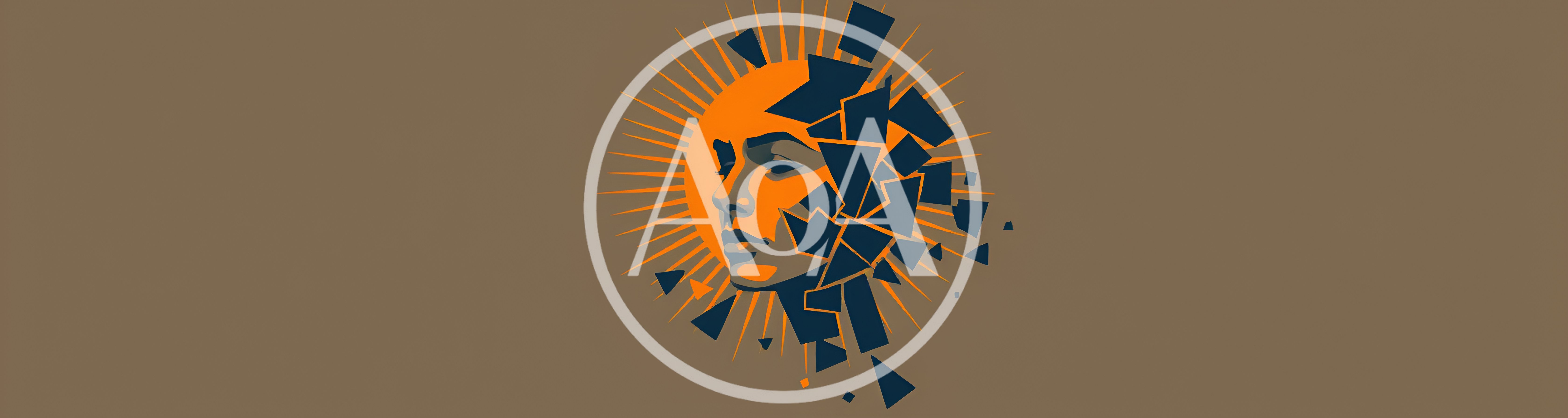 Abstract Illustration Of A Shattered Human Face