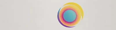 Abstract Colorful Concentric Circles Graphic Design