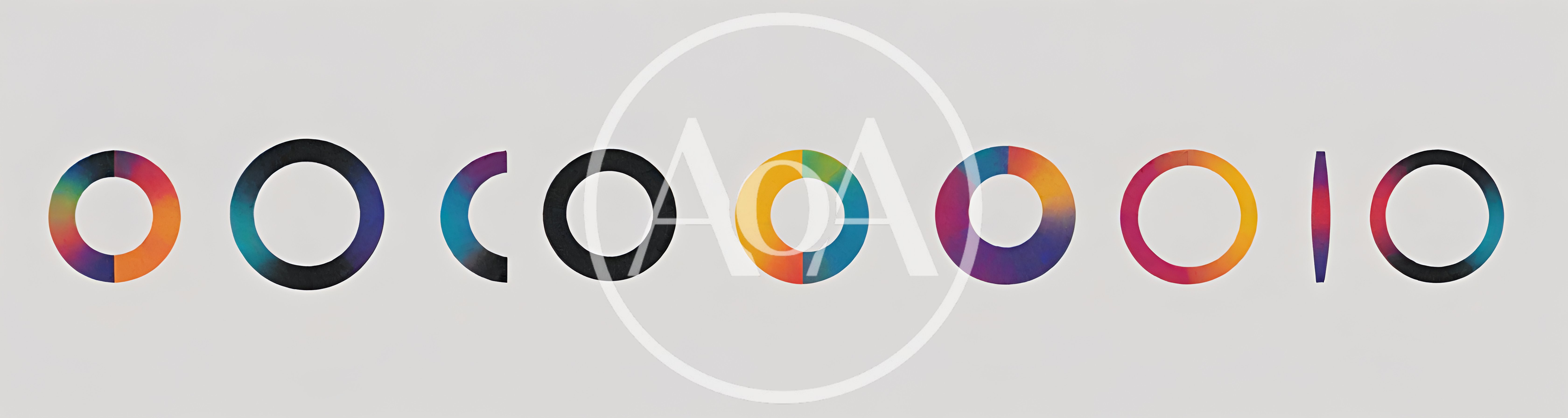 Abstract Circular Gradient Shapes On Light Background