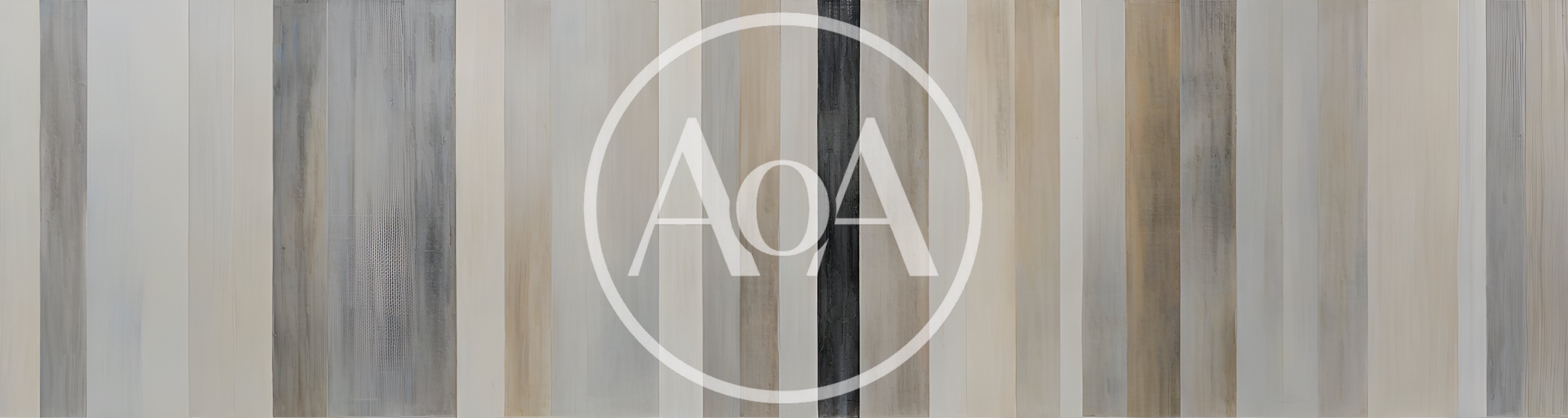 Abstract Painting With Vertical Neutral Toned Stripes