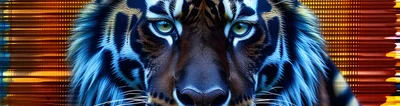 Close Up Portrait Of A Majestic Tiger Face