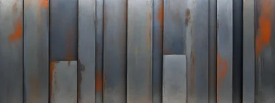 Weathered Industrial Metal Wall Panels With Rust Texture