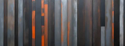 Abstract Industrial Metal Wall With Rust And Orange Accents