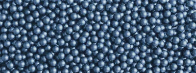 Abstract Background Of Shiny Metallic Blue Spheres